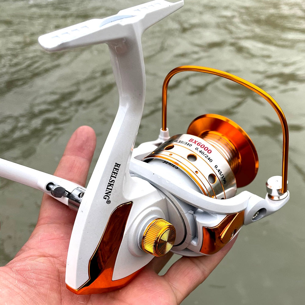 Spinning Fishing Reel 12BB + 1 Bearing Balls 500-9000 Series Metal Coil