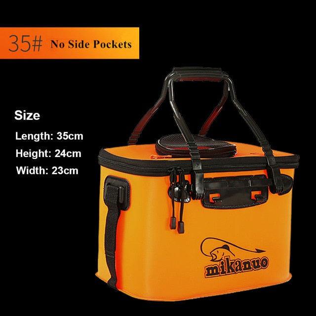 Portable Fishing Bag Collapsible Fishing Bucket Live Fish Box