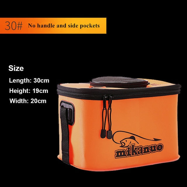 Portable Fishing Bag Collapsible Fishing Bucket Live Fish Box