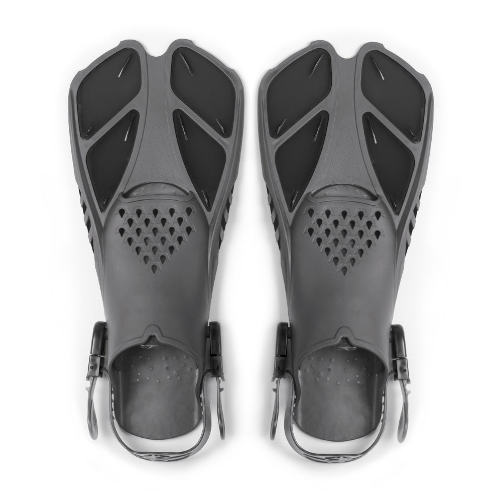Adjustable Short Adult Snorkel Foot Swimming Flippers