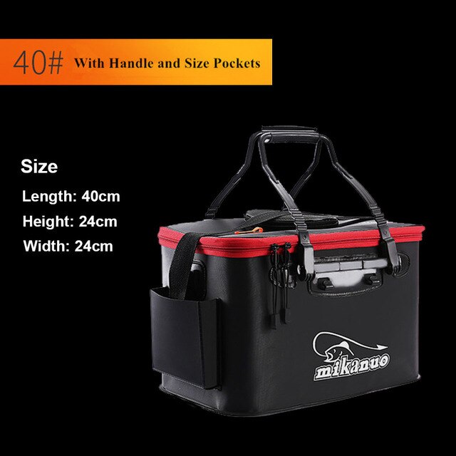 Portable Fishing Bag Collapsible Fishing Bucket Live Fish Box