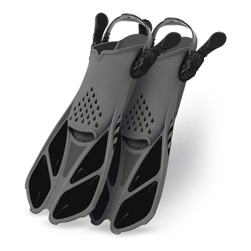 Adjustable Short Adult Snorkel Foot Swimming Flippers
