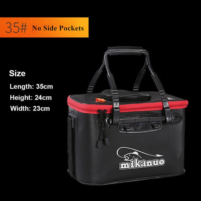 Portable Fishing Bag Collapsible Fishing Bucket Live Fish Box