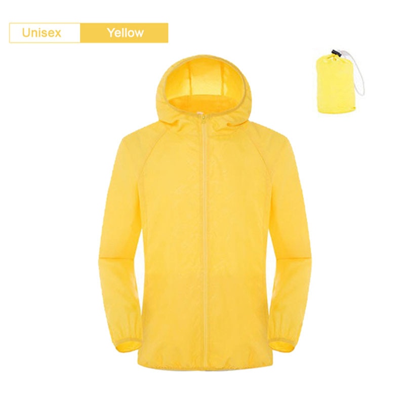 Camping Rain Jacket Men Women Waterproof