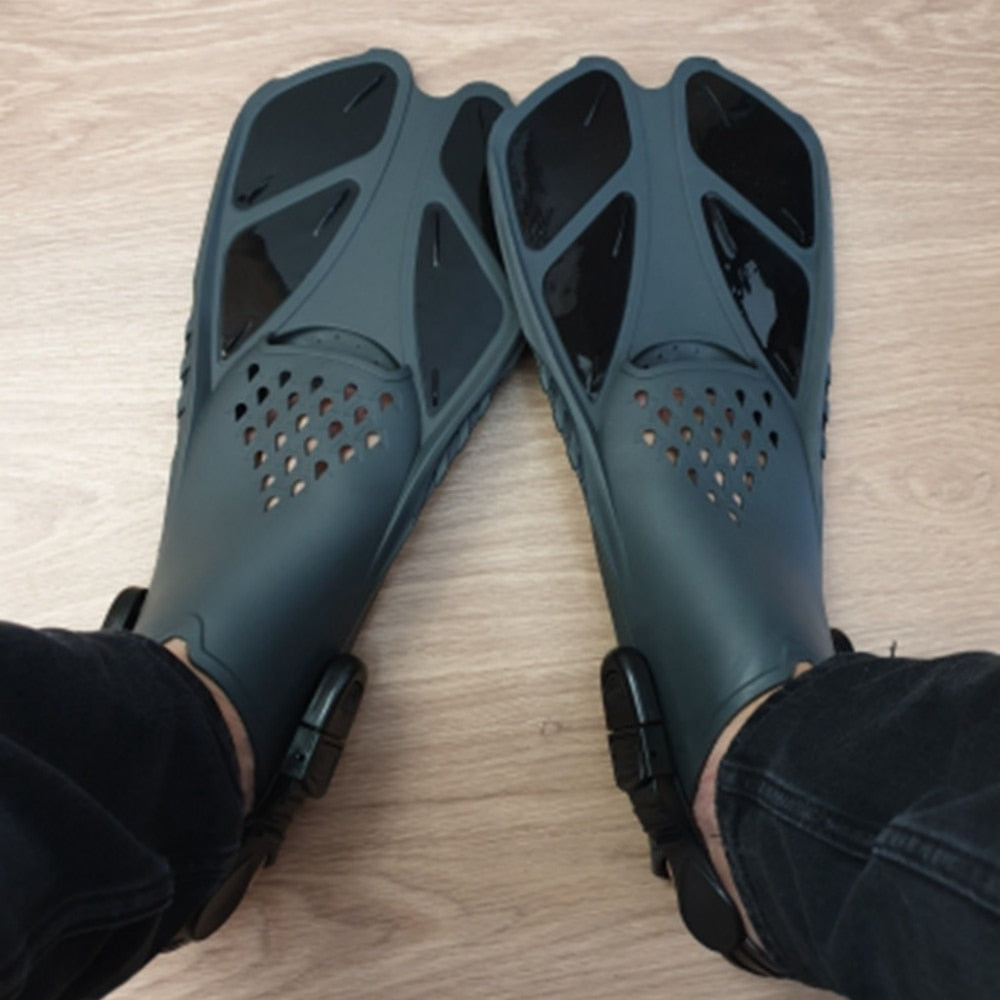 Adjustable Short Adult Snorkel Foot Swimming Flippers