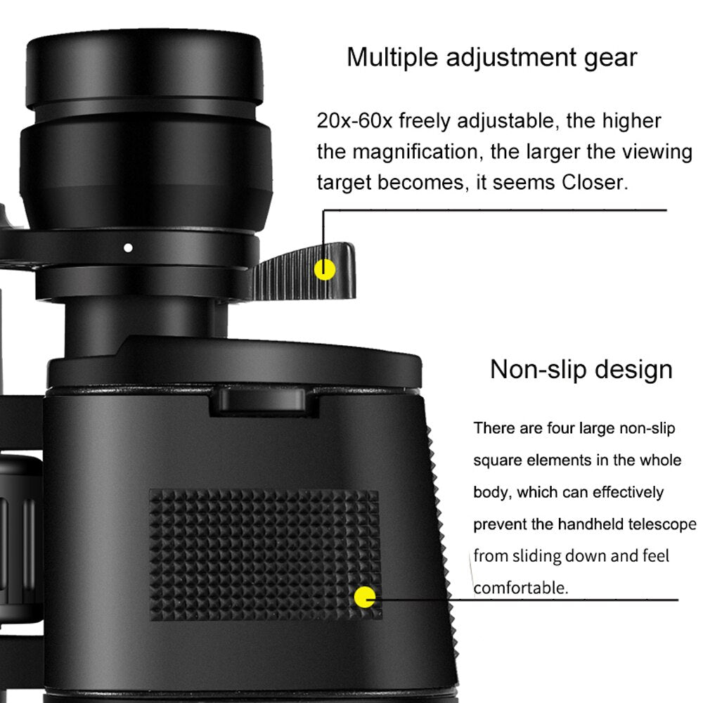 20-60X70 High Magnification Binoculars Long Range Zoom