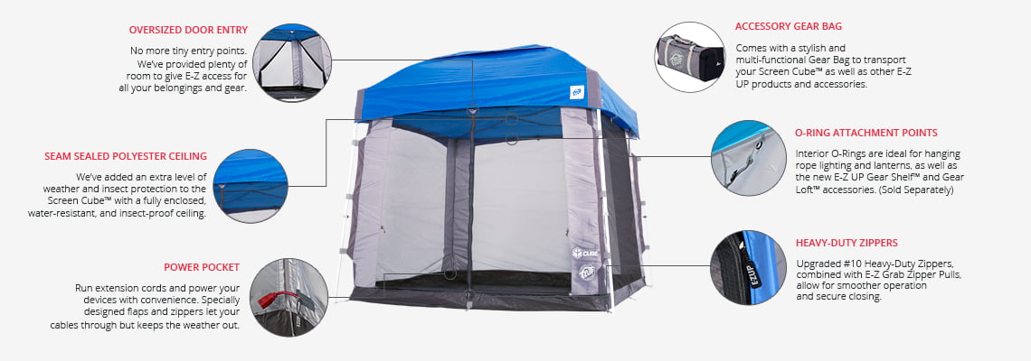 10 x 10' Mesh Tent