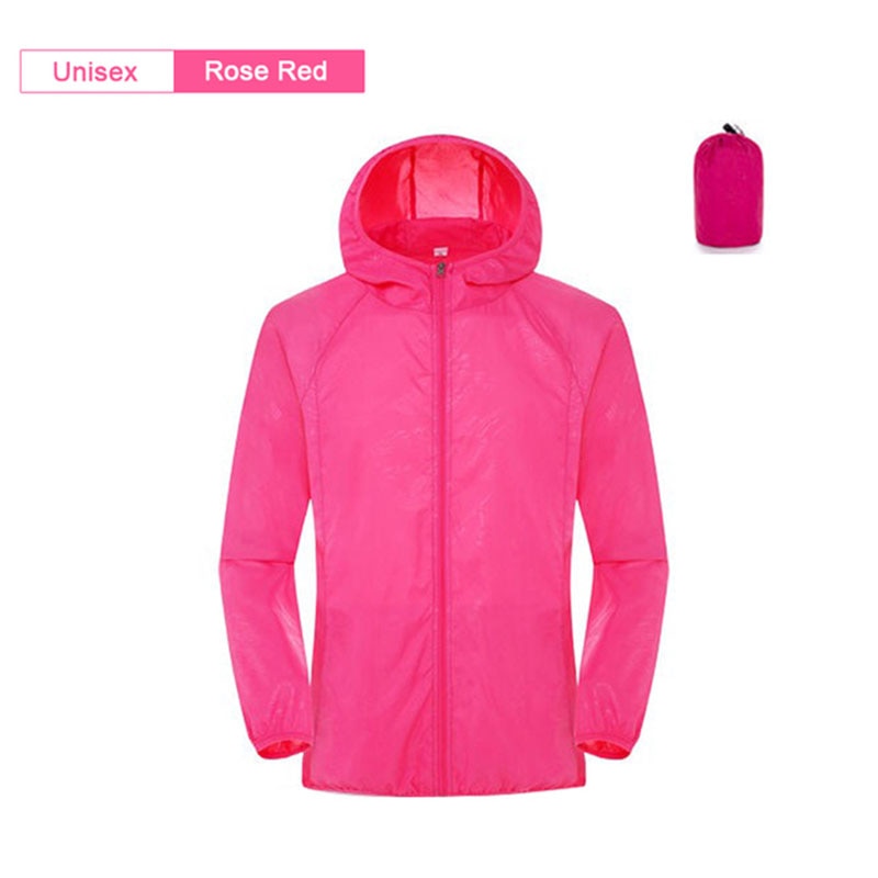 Camping Rain Jacket Men Women Waterproof