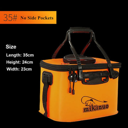 Portable  Fishing Bag Collapsible Fishing Bucket Live Fish Box