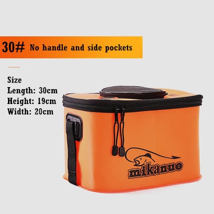 Fishing Bucket Folding Thickening Living Fish Bucket Portable