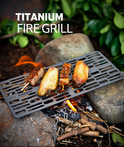 Titanium Grill Net Charcoal Barbecue Plate