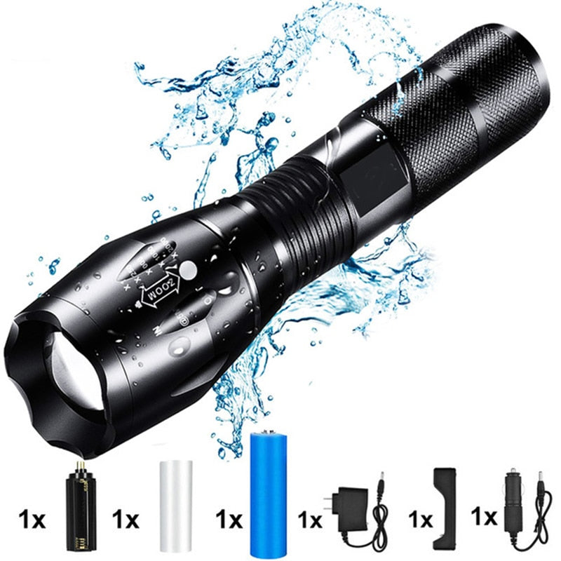 Powerful Waterproof LED Flashlight