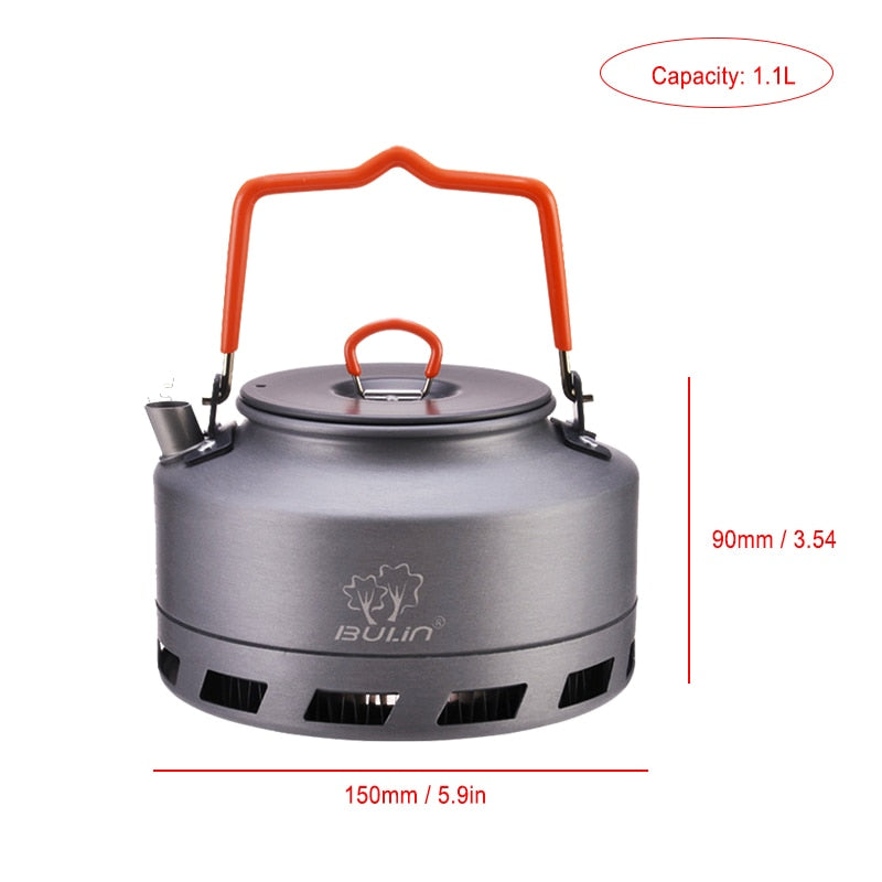 1.6L Outdoor Kettle Aluminum Alloy Portable Pot