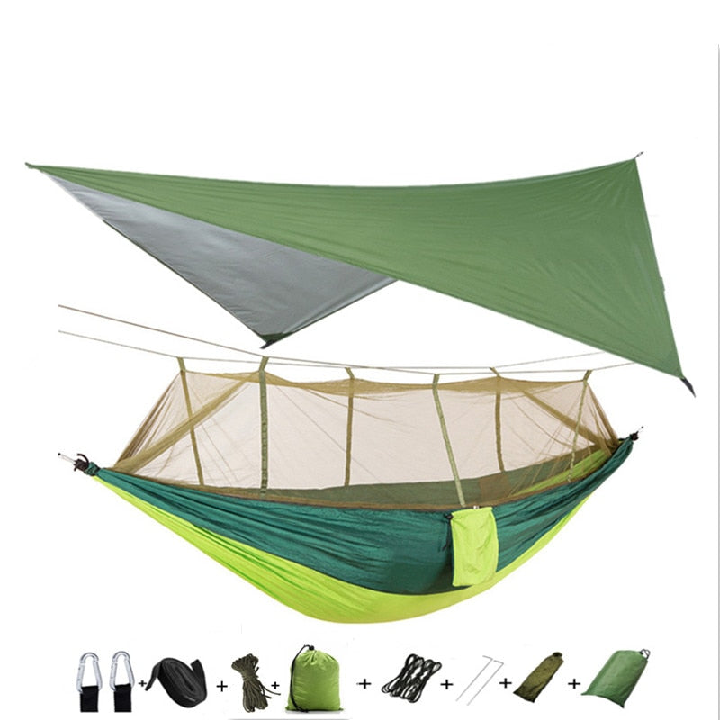 Lightweight Camping Hammock w/ Waterproof mosquito net