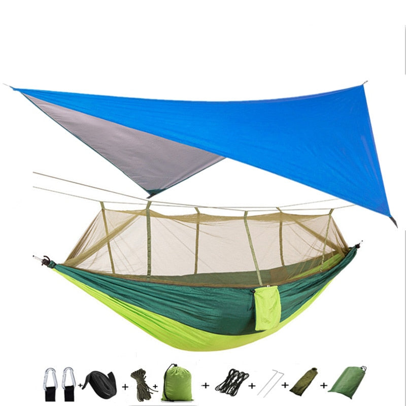 Lightweight Camping Hammock w/ Waterproof mosquito net