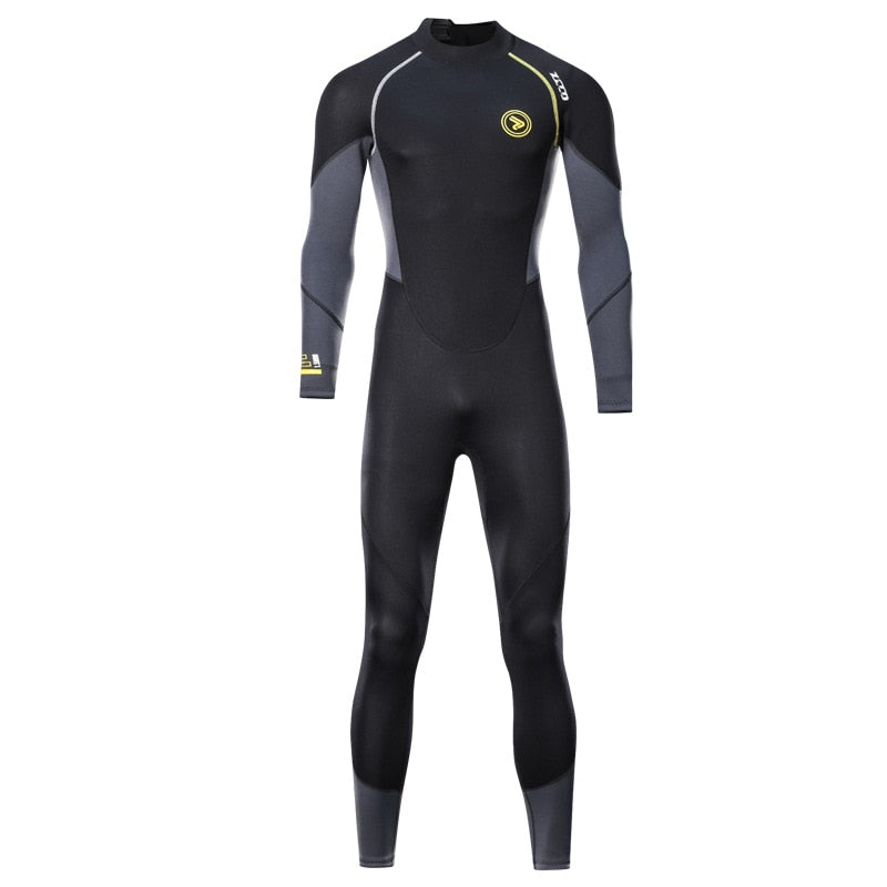 1pcs Men Long Wetsuit Neoprene Material Warm Fleece Lining Wetsuit