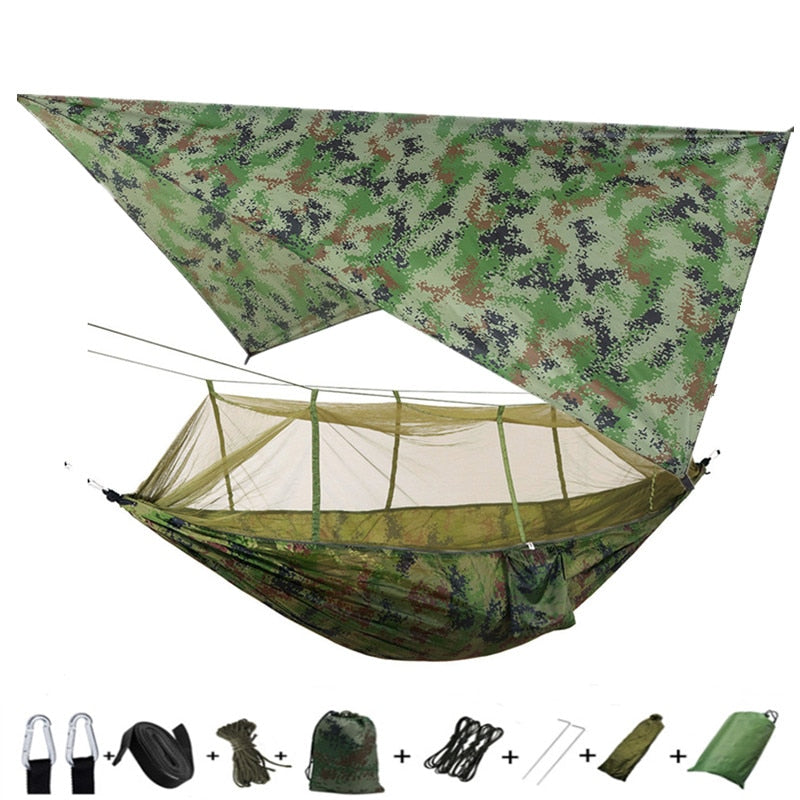 Lightweight Camping Hammock w/ Waterproof mosquito net