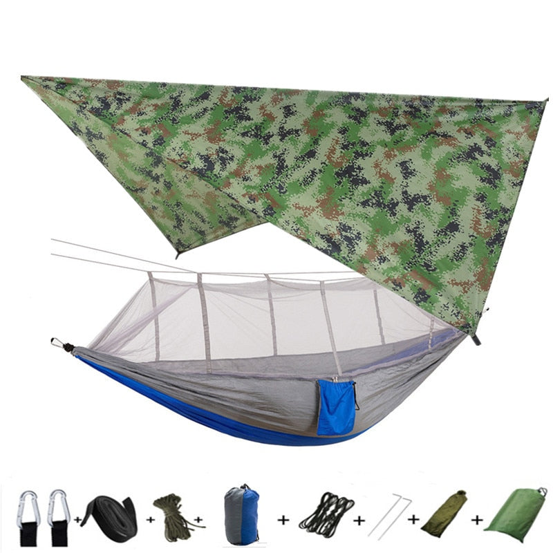 Lightweight Camping Hammock w/ Waterproof mosquito net