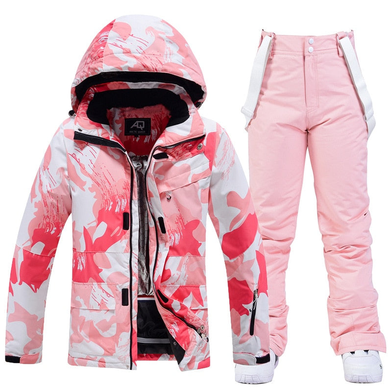 Women Ski Suit Winter Windproof Waterproof