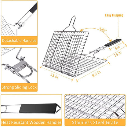 Grilling Basket Folding Portable