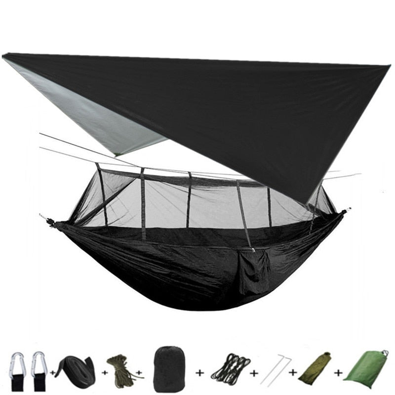 Lightweight Camping Hammock w/ Waterproof mosquito net