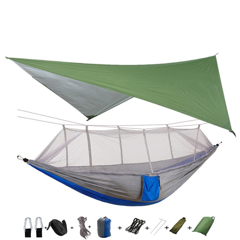 Lightweight Camping Hammock w/ Waterproof mosquito net