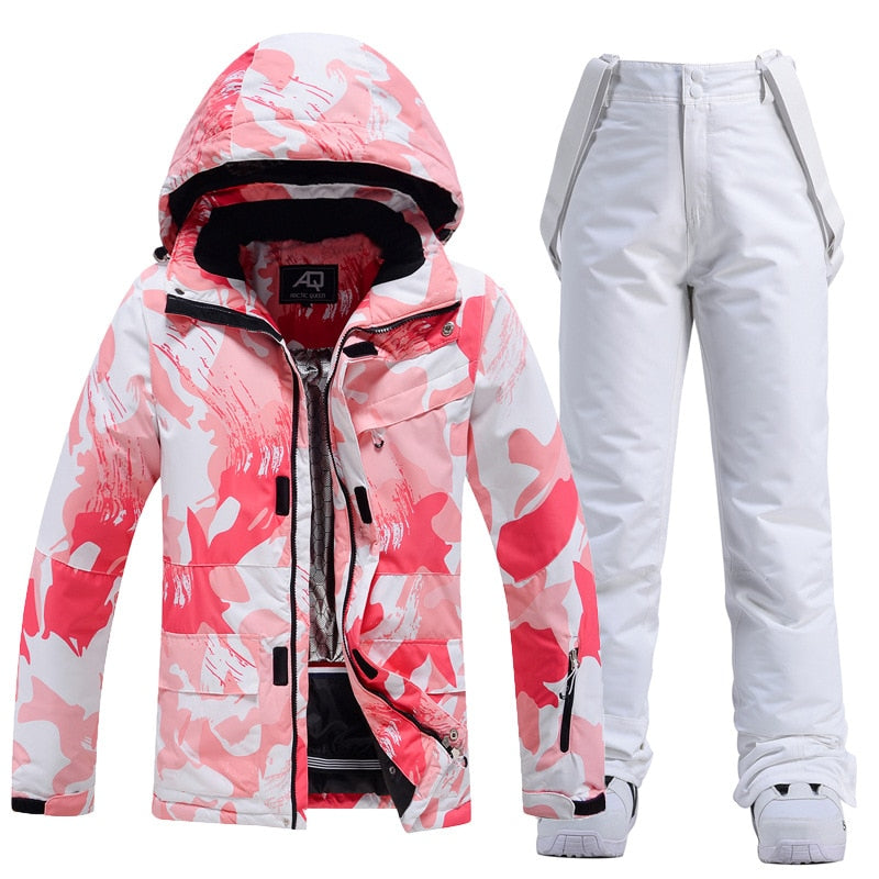 Women Ski Suit Winter Windproof Waterproof