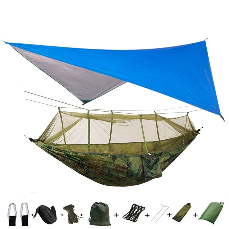 Lightweight Camping Hammock w/ Waterproof mosquito net