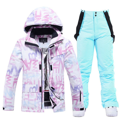 Women Ski Suit Winter Windproof Waterproof