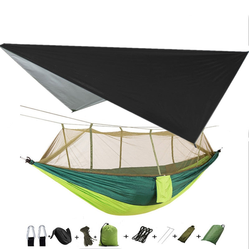 Lightweight Camping Hammock w/ Waterproof mosquito net