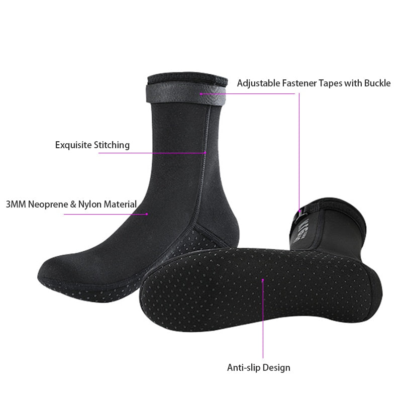 3mm Neoprene Wetsuit Shoes