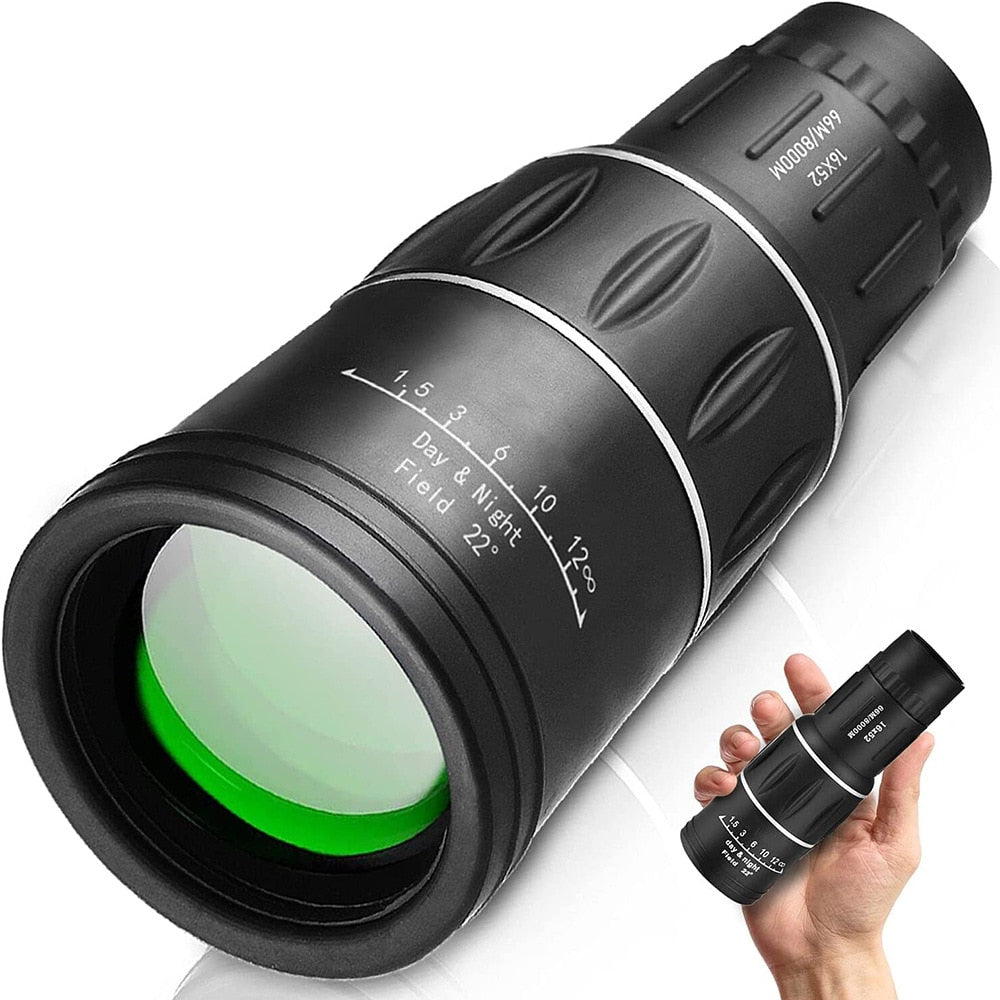 Powerful Monocular Telescope 16x52 Dual Focus