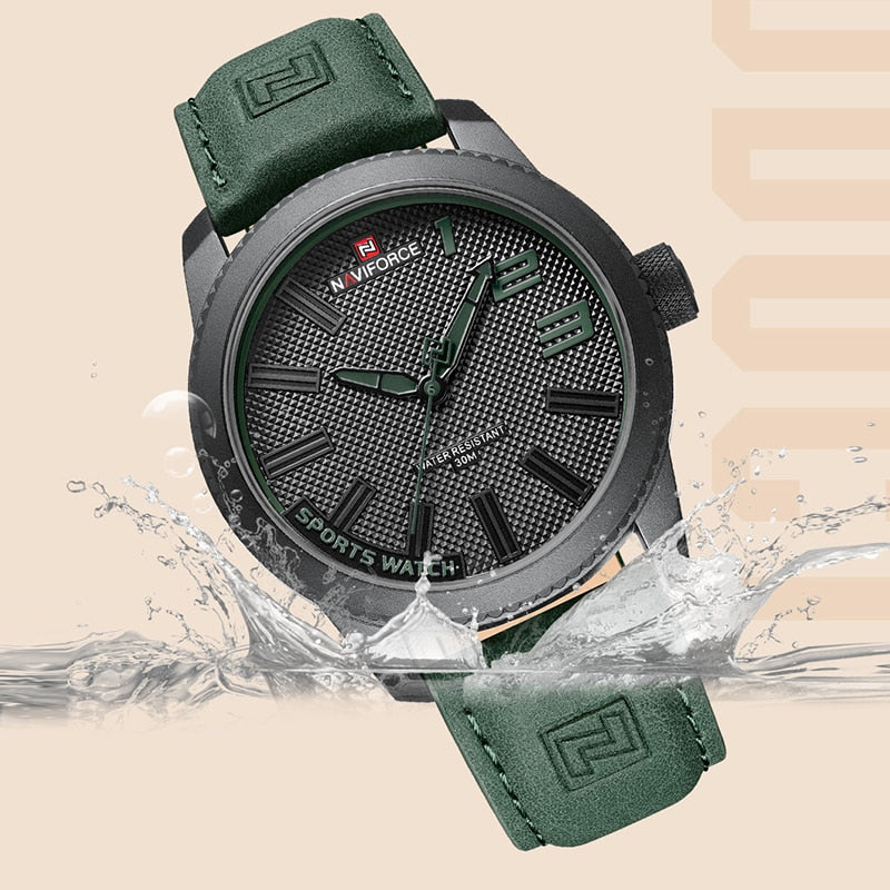 Waterproof Leather Watch