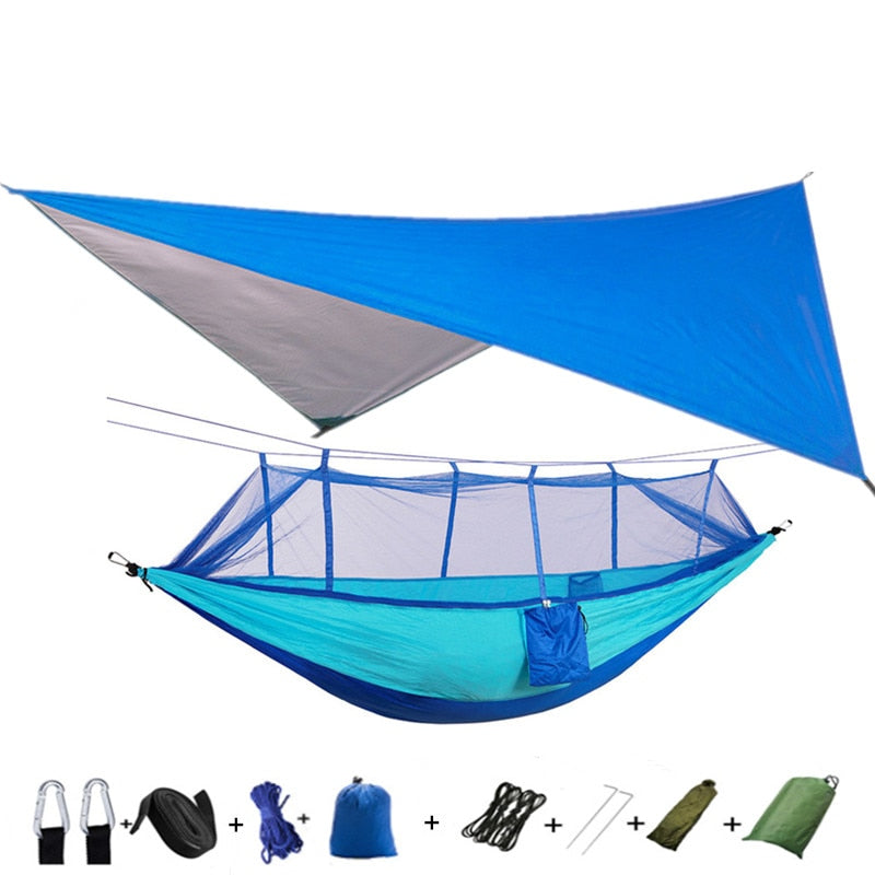 Lightweight Camping Hammock w/ Waterproof mosquito net