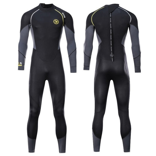 1pcs Men Long Wetsuit Neoprene Material Warm Fleece Lining Wetsuit