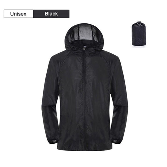 Camping Rain Jacket Men Women Waterproof