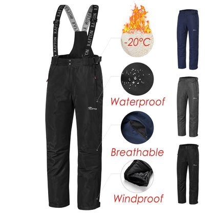 Men Winter Waterproof Snow Ski Pants