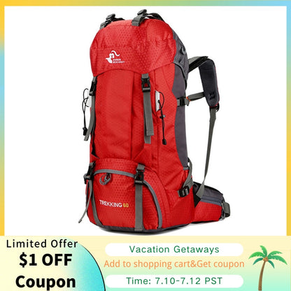 60L Camping Hiking Backpacks