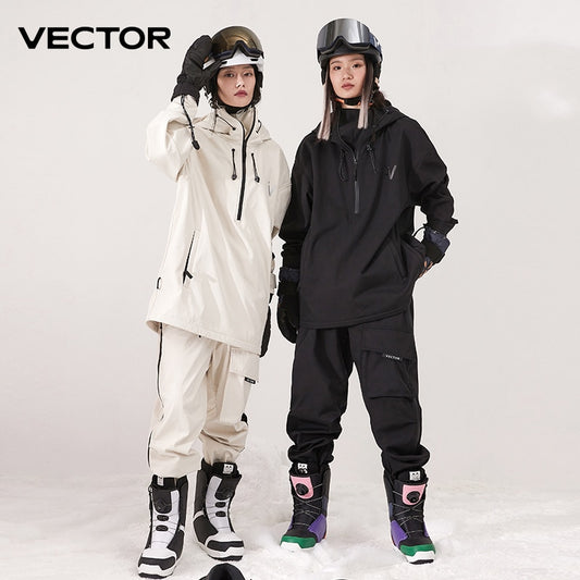 Men Women Ski Jacket Ski Pants Windproof Waterproof